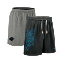 ナイキ メンズ カジュアルパンツ ボトムス Men's Black Carolina Panthers Sideline Reversible Performance Shorts Black