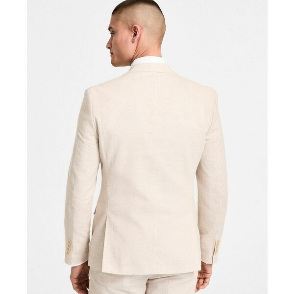 バースリー メンズ ジャケット＆ブルゾン アウター Men's Slim-Fit Linen Suit Jacket, Exclusively at Macy's Natural