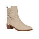 カルバンクライン レディース ブーツ シューズ Women's Jasen Buckle Strap Block Heel Booties Light Natu...