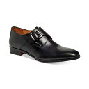カルロスサンタナ メンズ スリッポン・ローファー シューズ Men's Freedom Single Monk-Strap Loafers Black Leat...