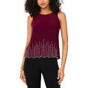 ミスク レディース カットソー トップス Petite Round-Neck Sleeveless Top Mulberry