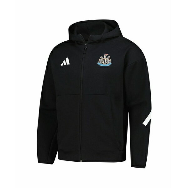 アディダス メンズ ジャケット＆ブルゾン アウター Men's Black Newcastle United 2025/26 Anthem Full-Zip Jacket Black
