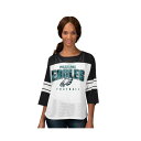 カールバンクス レディース カットソー トップス Women's Black Philadelphia Eagles First Team 3/4-Sleeve...