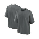ナイキ レディース カットソー トップス Women's Charcoal Philadelphia Eagles Glory Arch Boxy T-Shir...