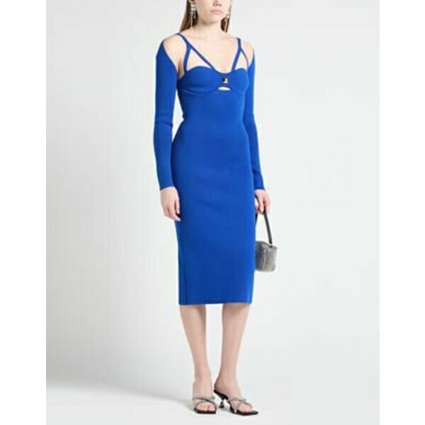 【送料無料】 エリザベスフランキ レディース ワンピース トップス Midi dresses Blue