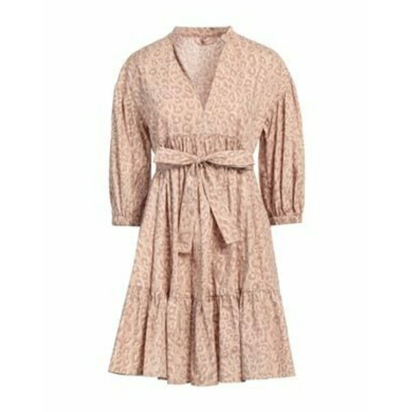【送料無料】 ツインセット レディース ワンピース トップス Mini dresses Beige