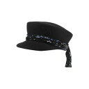 【送料無料】 メゾンミッシェル レディース 帽子 アクセサリー Hats Black