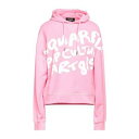 【送料無料】 ディースクエアード レディース パーカー・スウェットシャツ アウター Sweatshirts Pink