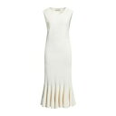 【送料無料】 ランバン レディース ワンピース トップス Midi dresses White