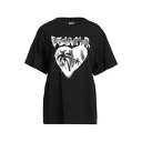 【送料無料】 ディスクレイマー レディース Tシャツ トップス T-shirts Black(4)