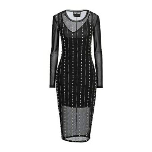 【送料無料】 ベルサーチ レディース ワンピース トップス Midi dresses Black 【送料無料】 ベルサーチ レディース ワンピース トップス Midi dresses Black