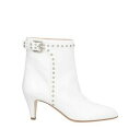 【送料無料】 ツインセット レディース ブーツ シューズ Ankle boots White