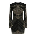 【送料無料】 バルマン レディース ワンピース トップス Mini dresses Black
