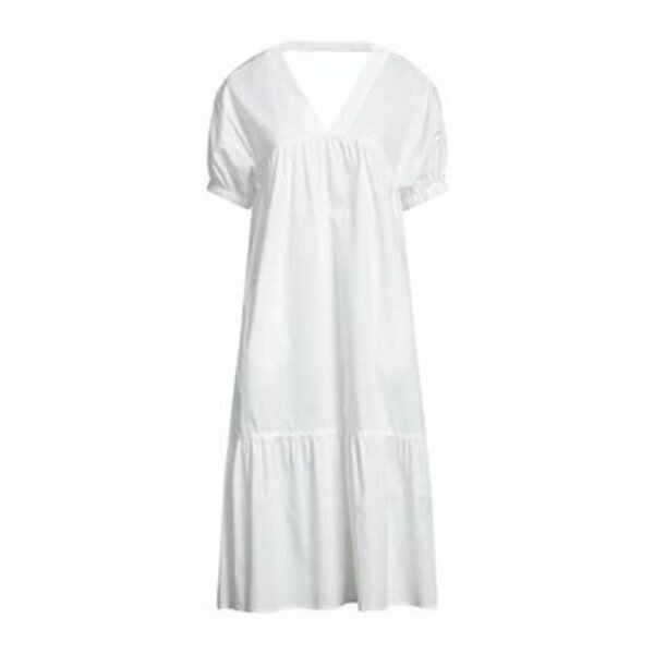 【送料無料】 エマアンドガイア レディース ワンピース トップス Midi dresses White