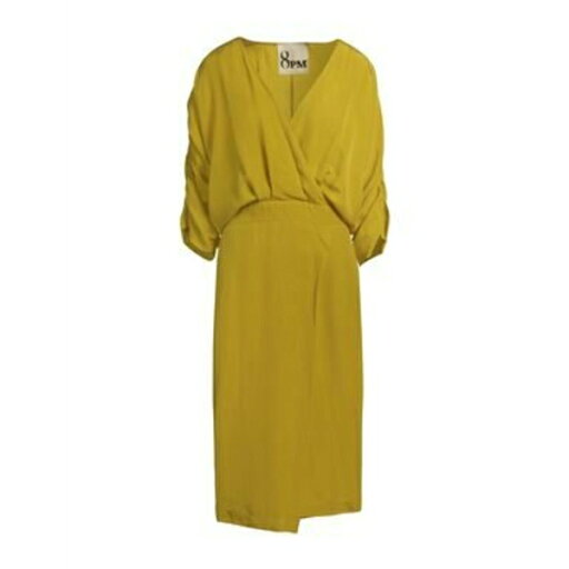 【送料無料】 エイト・ピーエム レディース ワンピース トップス Midi dresses Yellow 【送料無料】 エイト・ピーエム レディース ワンピース トップス Midi dresses Yellow