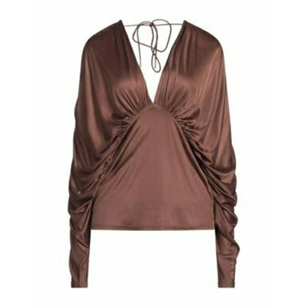 【送料無料】 アトレイン レディース Tシャツ トップス Tops Brown