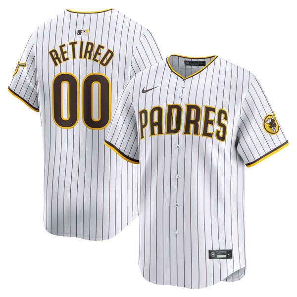 ナイキ メンズ ユニフォーム トップス San Diego Padres Nike Home Limited PickAPlayer Retired Roster Jersey White