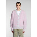 アクネ ストゥディオズ レディース ニット&セーター アウター Cardigan In Rose-pink Wool Dfn Bubble Pink/spring Green