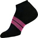 \[X fB[X C A_[EFA Thor-Lo Women's 84N Low Cut Padded Running Socks Black/Pink