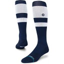 X^X fB[X C A_[EFA Stance Adult Stripe On-Field Baseball Socks White/Navy Blue