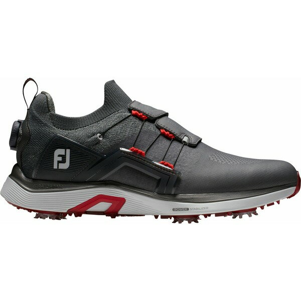 フットジョイ メンズ ゴルフ スポーツ FootJoy Men's HyperFlex BOA Golf Shoes Grey/Red