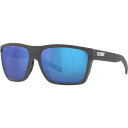 コスタデルマール メンズ サングラス・アイウェア アクセサリー Costa Del Mar Men's Pargo Fishing Polarized Sunglasses Dark Grey/Blue