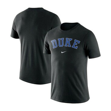 ナイキ メンズ Tシャツ トップス Men's Black Duke Blue Devils Essential Wordmark T-shirt Black