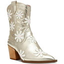ベッツィジョンソン レディース ブーツ シューズ Women's Teddy Daisy Western Booties Gold