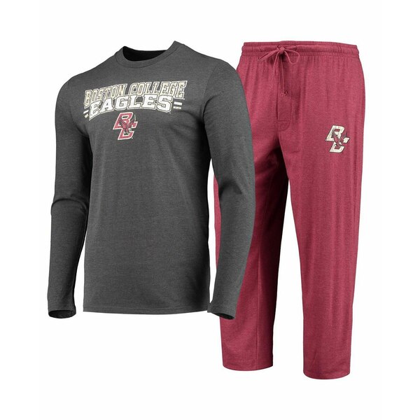 󥻥ץȥݡ  T ȥåץ Men's Maroon, Heathered Charcoal Boston Colleg...