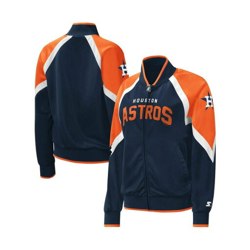 スターター レディース ジャケット&ブルゾン アウター Women's Navy Houston Astros Touchdown Raglan Full-Zip Track Jacket Navy スターター レディース ジャケット&ブルゾン アウター Women's Navy Houston Astros Touchdown Raglan Full-Zip Track Jacket Navy