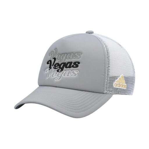 アディダス レディース 帽子 アクセサリー Women's Gray, White Vegas Golden Knights Foam Trucker Snapback Hat Gray, White アディダス レディース 帽子 アクセサリー Women's Gray, White Vegas Golden Knights Foam Trucker Snapback Hat Gray, White