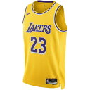 ナイキ メンズ ユニフォーム トップス LeBron James Los Angeles Lakers Nike Unisex Swingman Jersey Icon Edition Gold