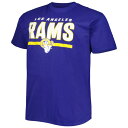 ファナティクス メンズ Tシャツ トップス Los Angeles Rams Fanatics Branded Big & Tall Speed & Agility TShirt Royal
