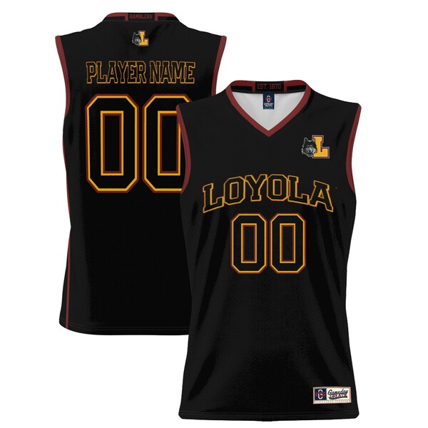 ゲームデイグレーツ メンズ ユニフォーム トップス Loyola Chicago Ramblers GameDay Greats Unisex Lightweight NIL PickAPlayer Basketball Jersey Black