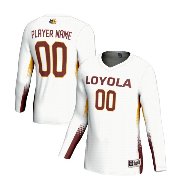 ǥ졼  ˥ե ȥåץ Loyola Chicago Ramblers GameDay Greats Unisex NIL Lightweight Volleyball Jersey White