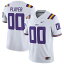 ナイキ メンズ ユニフォーム トップス LSU Tigers Nike PickAPlayer NIL Replica Football Jersey White