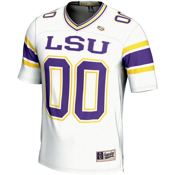 ゲームデイグレーツ メンズ ユニフォーム トップス LSU Tigers GameDay Greats NIL PickAPlayer Football Jersey White 2