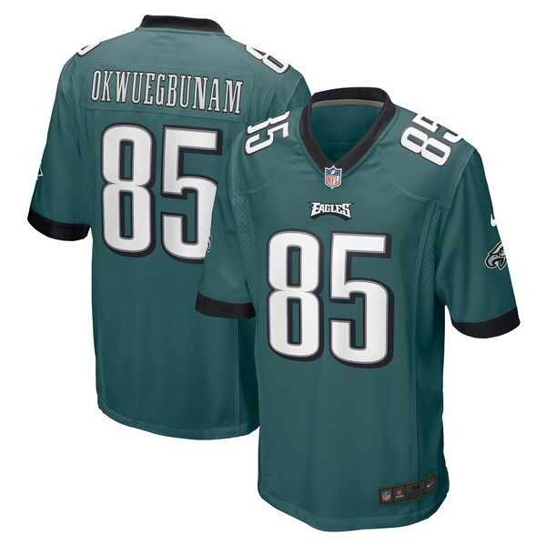 ナイキ メンズ ユニフォーム トップス Albert Okwuegbunam Philadelphia Eagles Nike Team Game Jersey Midnight Green