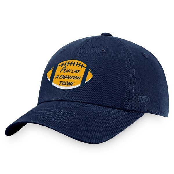 gbvEIuEUE[h Y Xq ANZT[ Notre Dame Fighting Irish Top of the World Play Like A Champion Today Adjustable Hat Navy