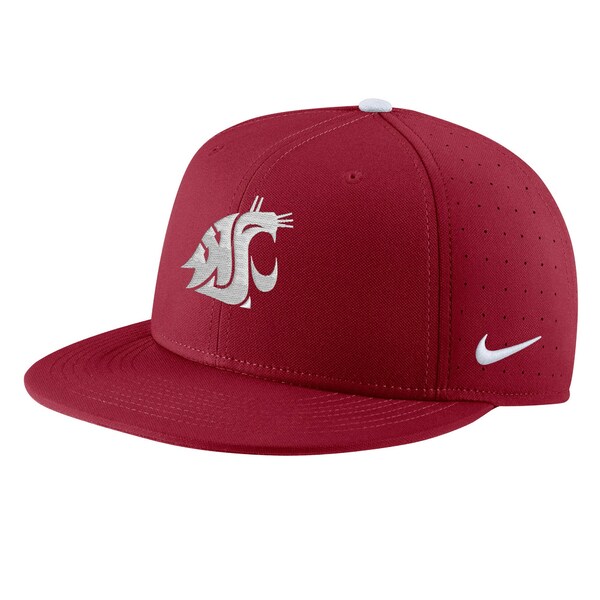 楽天astyナイキ メンズ 帽子 アクセサリー Washington State Cougars Nike Aero True Baseball Performance Fitted Hat Crimson