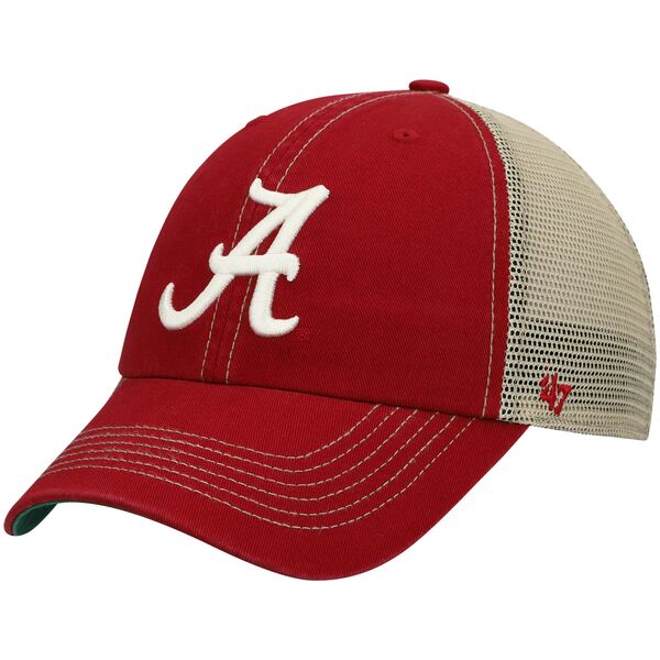 楽天astyフォーティーセブン メンズ 帽子 アクセサリー Alabama Crimson Tide '47 Trawler Trucker Snapback Hat Crimson