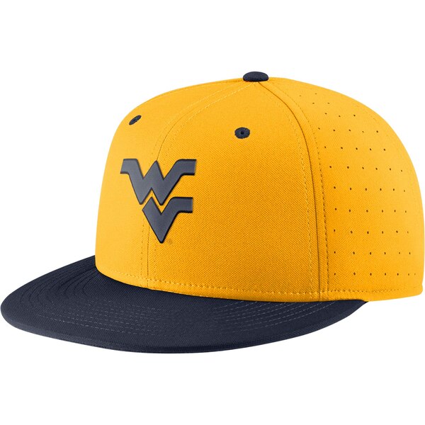 楽天astyナイキ メンズ 帽子 アクセサリー West Virginia Mountaineers Nike Aero True Baseball Performance Fitted Hat Gold