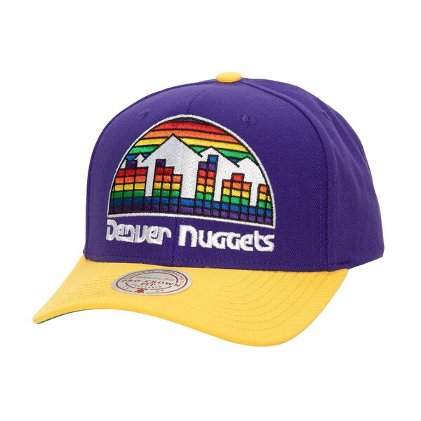 ミッチェル&ネス メンズ 帽子 アクセサリー Denver Nuggets Mitchell & Ness Soul XL Logo Pro Crown Snapback Hat Purple/Gold