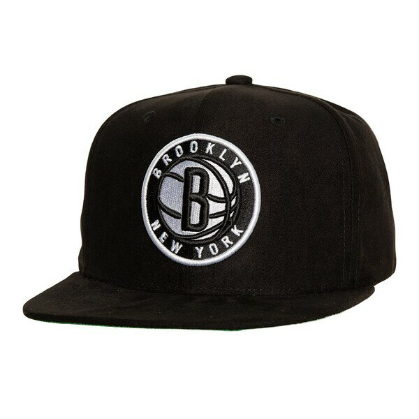 ミッチェル&ネス メンズ 帽子 アクセサリー Brooklyn Nets Mitchell & Ness Sweet Suede Snapback Hat Black