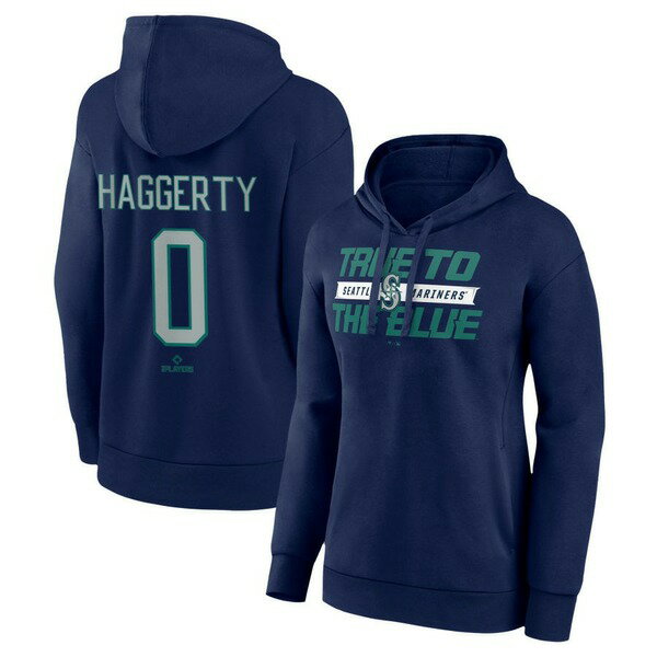 ファナティクス レディース パーカー・スウェットシャツ アウター Seattle Mariners Fanatics Branded Women's Personalized Hometown Legend Pullover Hoodie Navy