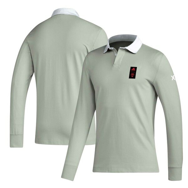 AfB_X Y |Vc gbvX D.C. United adidas 2023 Player Travel Long Sleeve Polo Gray