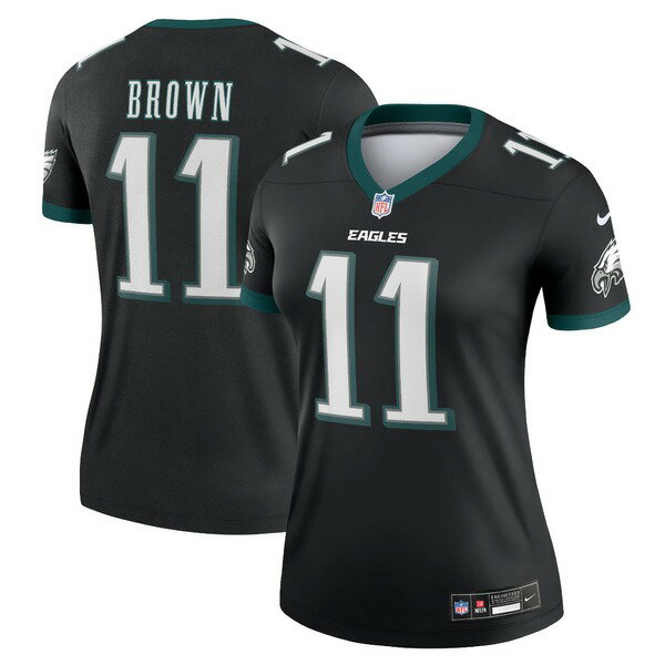 ナイキ レディース ユニフォーム トップス A.J. Brown Philadelphia Eagles Nike Women's Legend Jersey Black