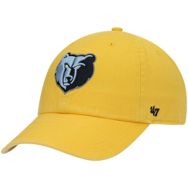 tH[eB[Zu Y Xq ANZT[ Memphis Grizzlies '47 Team Clean Up Adjustable Hat Gold