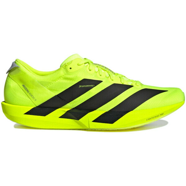 adidas アディダス メンズ スニーカー 【adidas Adizero Adios 9 Lucid Lemon Black】 サイズ US_8(26.0cm) Lucid Lemon/Core Black/Matte Silver