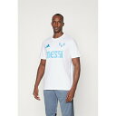 アディダス メンズ バスケットボール スポーツ MESSI GRAPHIC - Print T-shirt - white